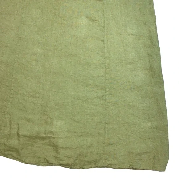 Zara Woman Buttoned Sleeveless Maxi Dress Large Lightweight V Neck Lagenlook - Picture 13 of 15